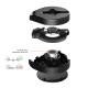 Кабель BASEUS combo Micro USB / Lightning / Type-C Waterdrop three-in-one scaling 1.5A 1.5m black CAMLT-EP01