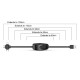 Кабель BASEUS combo Micro USB / Lightning / Type-C Waterdrop three-in-one scaling 1.5A 1.5m black CAMLT-EP01