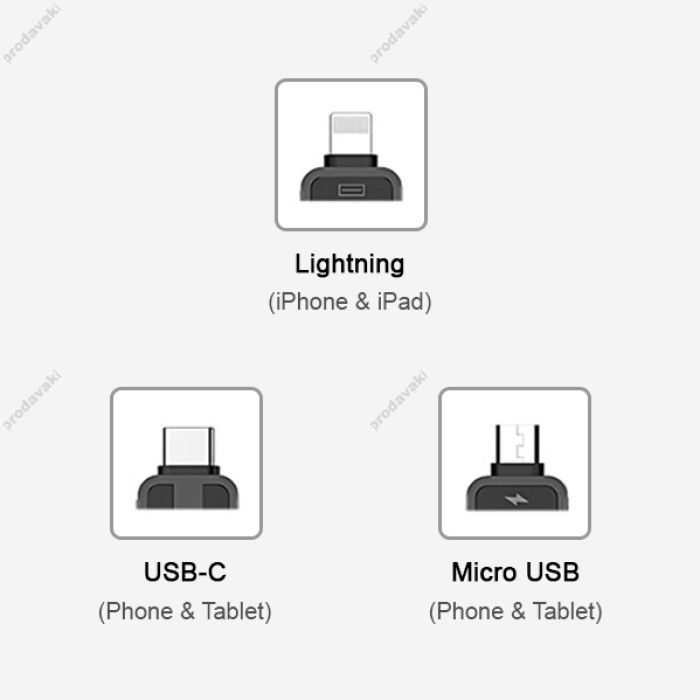 Кабель BASEUS combo Micro USB / Lightning / Type-C Waterdrop three-in-one scaling 1.5A 1.5m black CAMLT-EP01