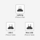 Кабель BASEUS combo Micro USB / Lightning / Type-C Waterdrop three-in-one scaling 1.5A 1.5m black CAMLT-EP01