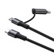 Кабель BASEUS Combo twins 2 in 1 Cable Type-C to Type-c / Lightning 1M 60W (20V 3A) + 18W (9V 2A) (CATLYW-H01)