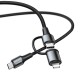 Кабель BASEUS Combo twins 2 in 1 Cable Type-C to Type-c / Lightning 1M 60W (20V 3A) + 18W (9V 2A) (CATLYW-H01)