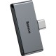 Перехідник BASEUS L57 Type-C Male To Type-C / 3.5 mm 18W PD black CATL57-01