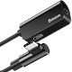 Перехідник BASEUS L53 Type-C to 3,5 mm Aux Macbook support PD 18W black CATL53-01