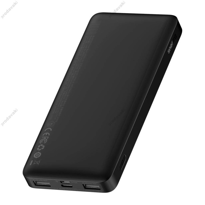 Повербанк портативний акумулятор Power bank Baseus Bipow Digital 15W 10000 mAh Black PPBD050001