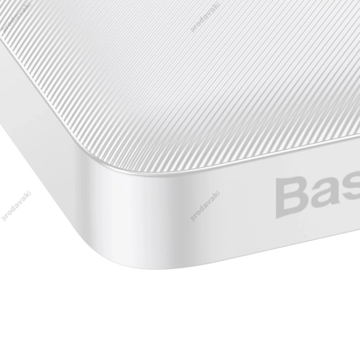 Повербанк портативний акумулятор Power Bank Baseus Bipow Digital 15W 10000 mAh White PPBD050002