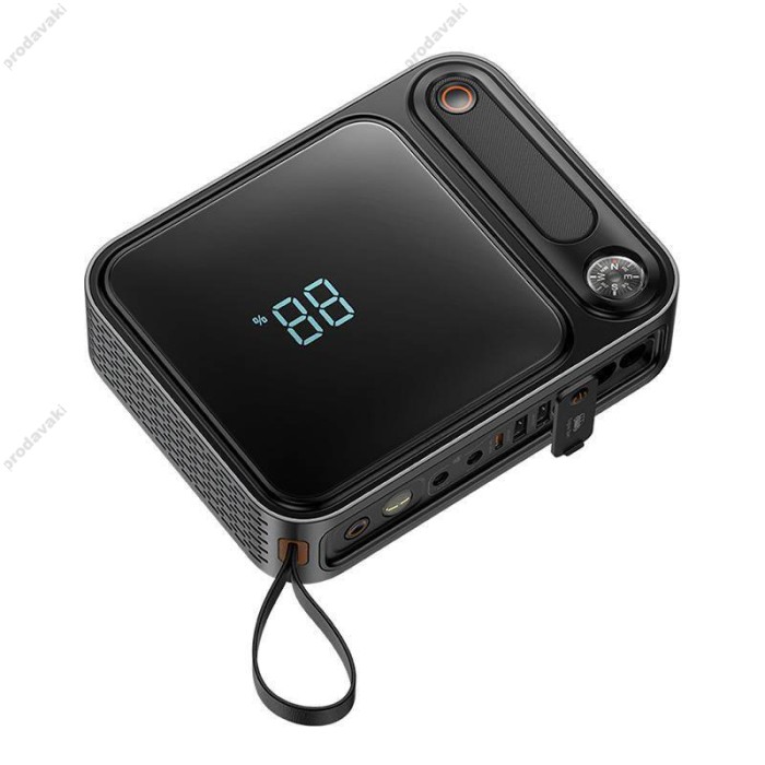 Пусковий зарядний пристрій бустер Baseus Super Energy Ultra Jump Starter піковий 3000A 26800 mAh Black C00251400111-00