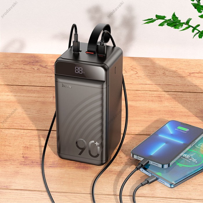 Повербанк портативний акумулятор Power bank Hoco J123D Element fully 22.5W+PD20W 90000mAh Black