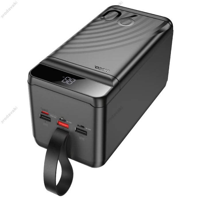 Повербанк портативний акумулятор Power bank Hoco J123D Element fully 22.5W+PD20W 90000mAh Black