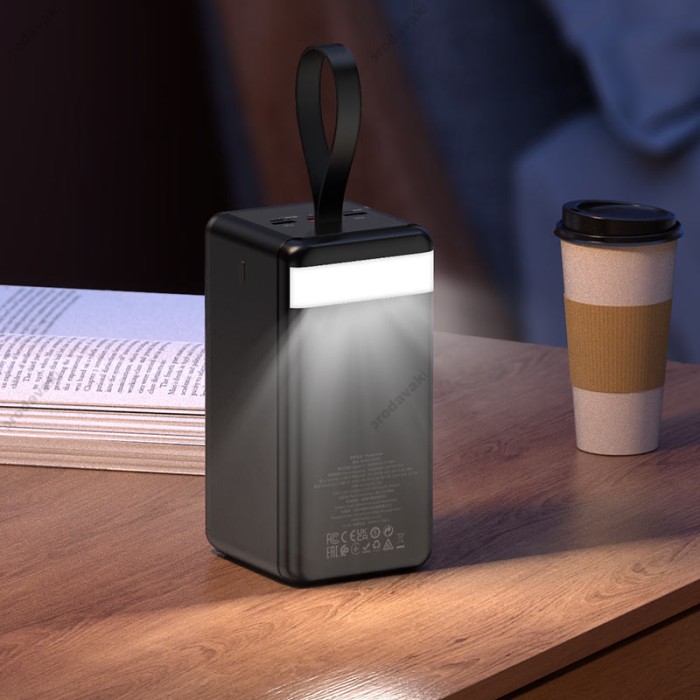 Повербанк портативний акумулятор Power bank Hoco J123D Element fully 22.5W+PD20W 90000mAh Black