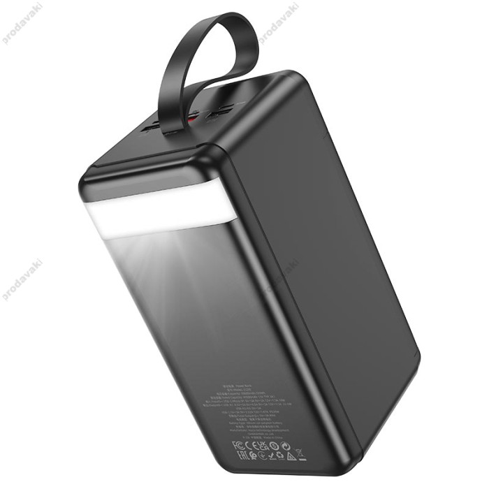 Повербанк портативний акумулятор Power bank Hoco J123D Element fully 22.5W+PD20W 90000mAh Black