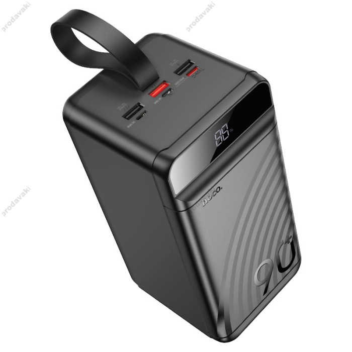 Повербанк портативний акумулятор Power bank Hoco J123D Element fully 22.5W+PD20W 90000mAh Black