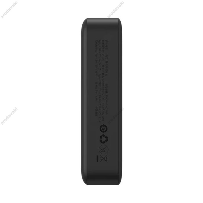 Повербанк портативний акумулятор Power bank Baseus Magnetic Mini Wireless 20W 20000 mAh Black PPCX150001