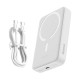 Повербанк портативний акумулятор Power bank Baseus Magnetic Mini MagSafe магнітний 10000mAh 30W White PPCX110202