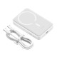 Повербанк портативний акумулятор Power bank Baseus Magnetic Mini MagSafe магнітний 10000mAh 30W White PPCX110202