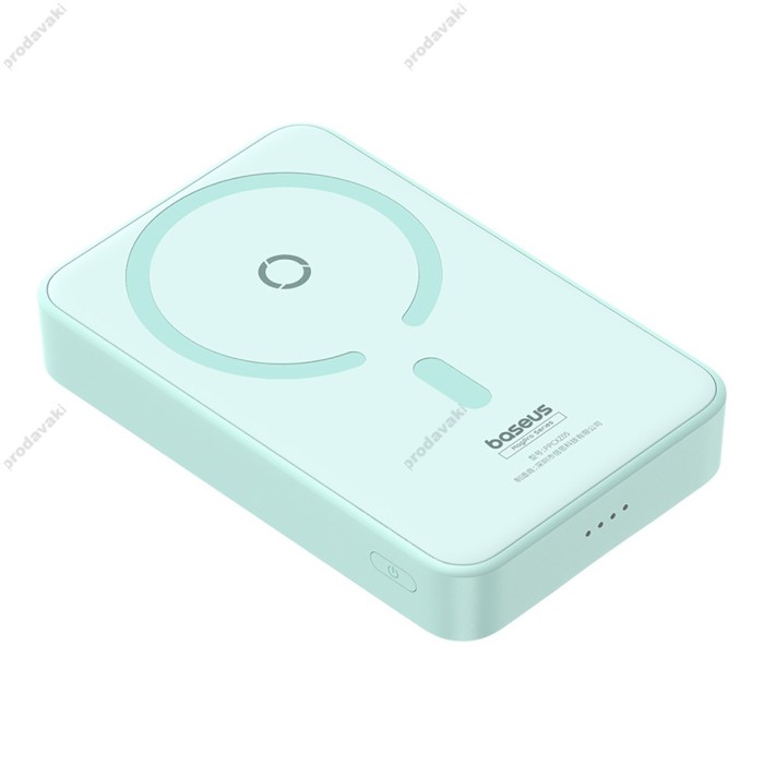Повербанк портативний акумулятор Power bank Baseus MagPro Magnetic MagSafe магнітний 20W 5000 mAh Blue P10064101333-00