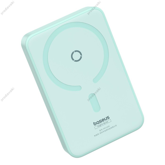Повербанк портативний акумулятор Power bank Baseus MagPro Magnetic MagSafe магнітний 20W 5000 mAh Blue P10064101333-00