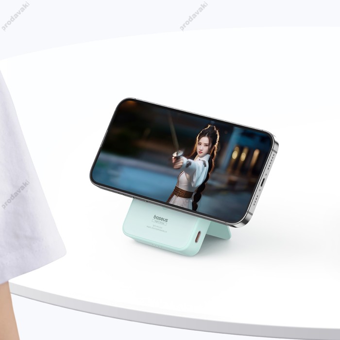 Повербанк портативний акумулятор Power bank Baseus MagPro Magnetic MagSafe магнітний 20W 5000 mAh Blue P10064101333-00