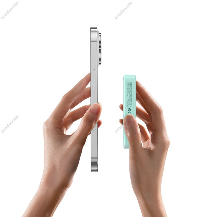 Повербанк портативний акумулятор Power bank Baseus MagPro Magnetic MagSafe магнітний 20W 5000 mAh Blue P10064101333-00