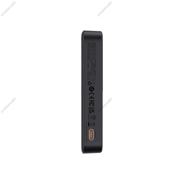Повербанк портативний акумулятор Power bank Baseus MagPro Magnetic MagSafe магнітний 20W 5000 mAh Black P10064101123-00