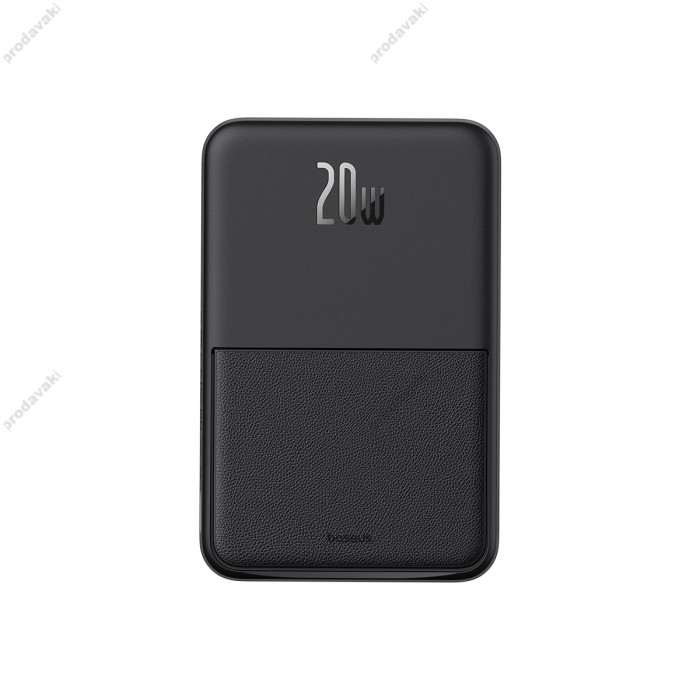 Повербанк портативний акумулятор Power bank Baseus MagPro Magnetic MagSafe магнітний 20W 5000 mAh Black P10064101123-00