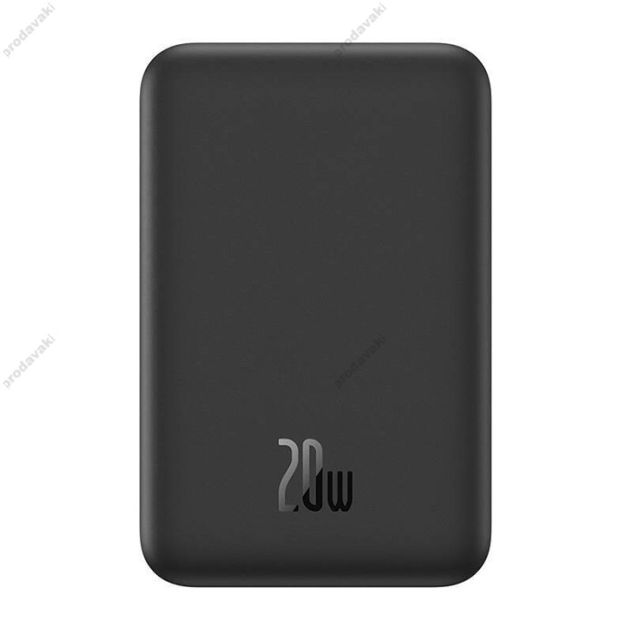 Повербанк портативний акумулятор Power bank Baseus Magnetic Mini Wireless MagSafe магнітний  20W 5000 mAh Black P10022107113-00