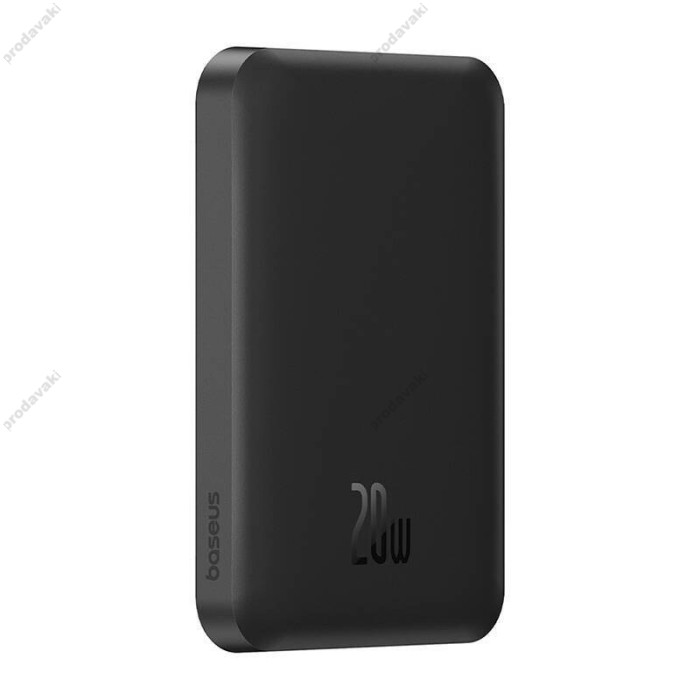 Повербанк портативний акумулятор Power bank Baseus Magnetic Mini Wireless MagSafe магнітний  20W 5000 mAh Black P10022107113-00