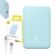 Повербанк портативний акумулятор Power bank Baseus Magnetic Mini Wireless MagSafe магнітний 20W 5000 mAh Blue P10022107313-00