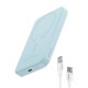 Повербанк портативний акумулятор Power bank Baseus Magnetic Mini Wireless MagSafe магнітний 20W 5000 mAh Blue P10022107313-00