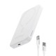 Повербанк портативний акумулятор Power bank Baseus Magnetic Mini Wireless MagSafe магнітний 20W 5000 mAh White P10022107223-00