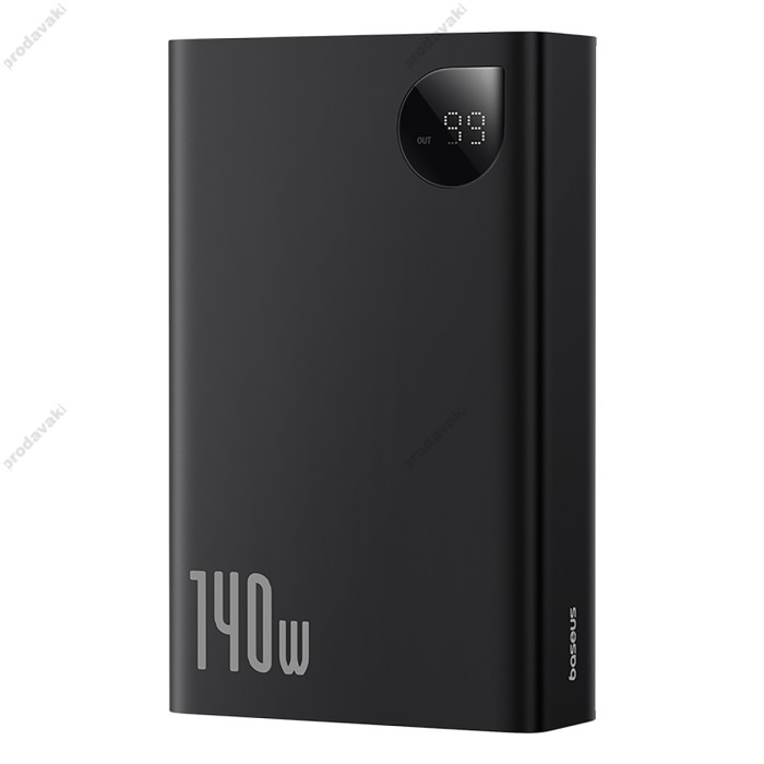 Повербанк портативний акумулятор Power bank Baseus Adaman Digital Display 140W 24000 mAh Black P10021508113-00