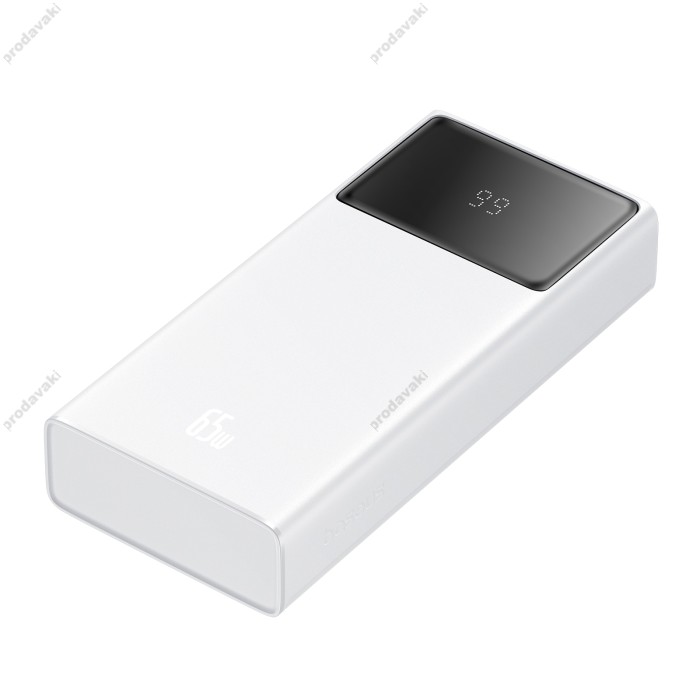 Повербанк портативний акумулятор Power Bank Baseus Star-Lord Digital Display 65W 20000 mAh Cluster White P10022906213-00