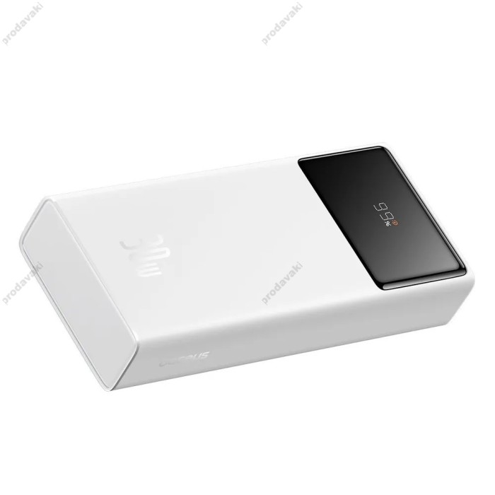 Повербанк портативний акумулятор Power Bank Baseus Star-Lord Digital 30W 20000 mAh Cluster White P10022904213-00