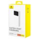 Повербанк портативний акумулятор Power Bank Baseus Star-Lord Digital 30W 20000 mAh Cluster White P10022904213-00