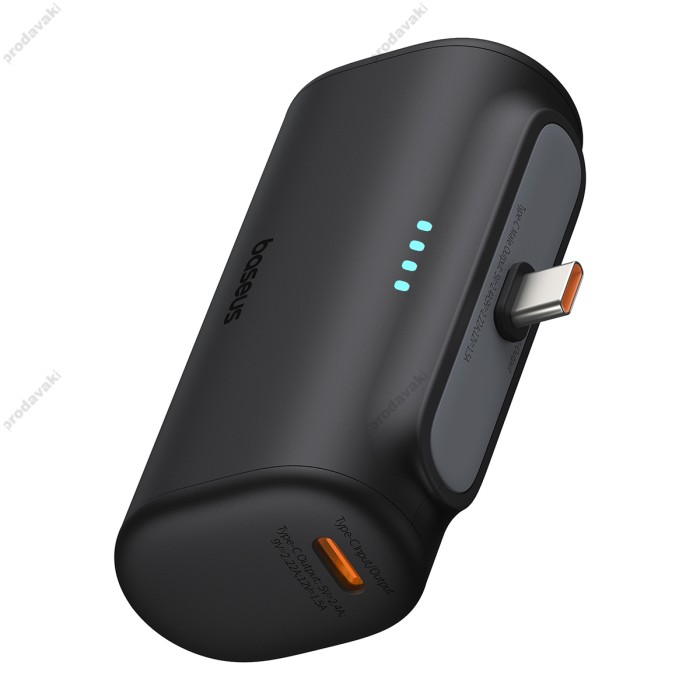 Повербанк портативний акумулятор Power bank Baseus Compact Fast Type-C 20W 5000 mAh Black P10068306113-00
