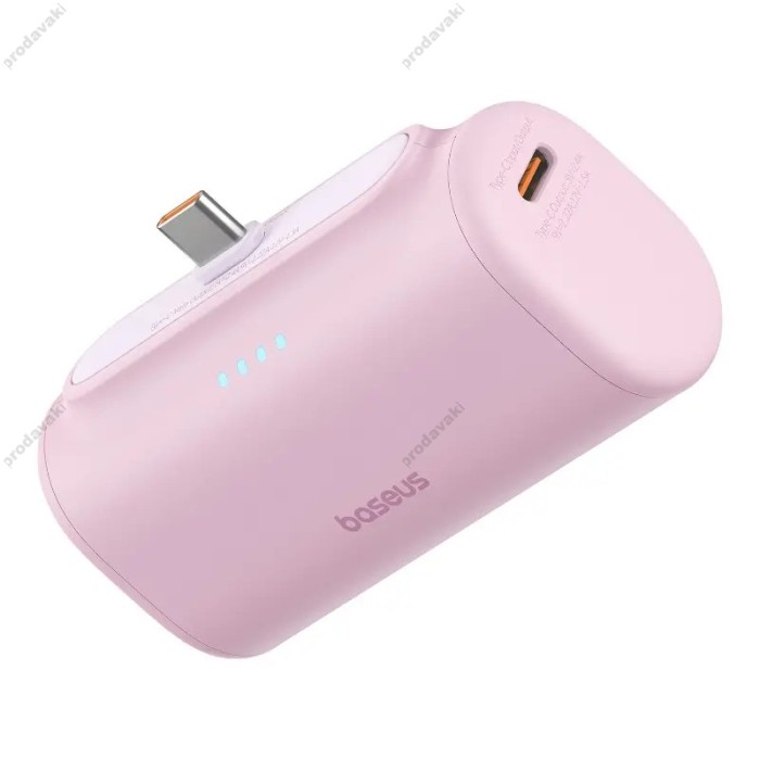 Повербанк портативний акумулятор Power Bank Baseus Compact Fast Type-C 20W 5000 mAh Pink P10068306413-00