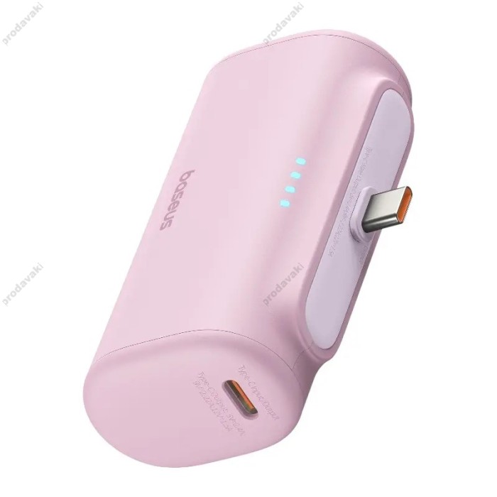 Повербанк портативний акумулятор Power Bank Baseus Compact Fast Type-C 20W 5000 mAh Pink P10068306413-00
