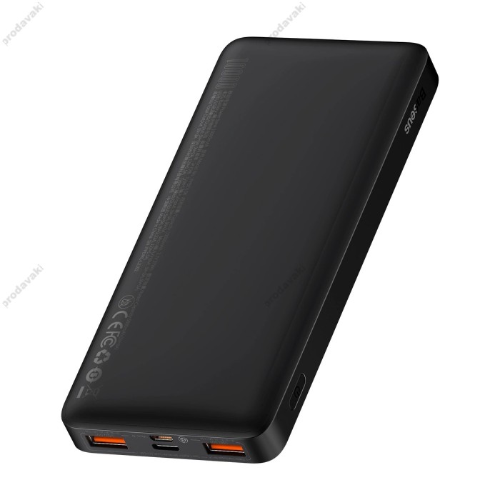 Повербанк портативний акумулятор Power bank Baseus Bipow Digital Display 20W 10000 mAh Black PPBD050301