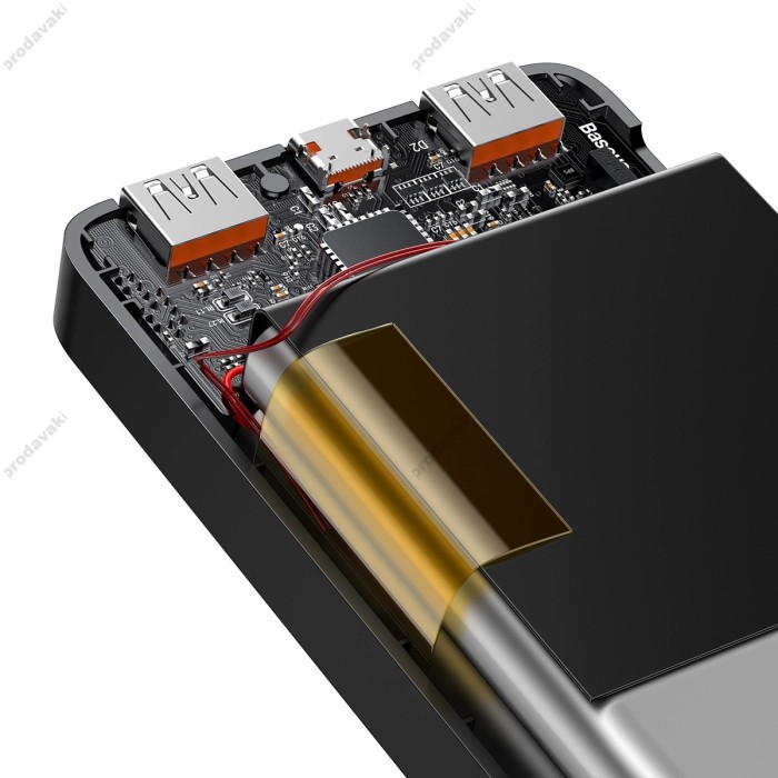 Повербанк портативний акумулятор Power bank Baseus Bipow Digital Display 20W 10000 mAh Black PPBD050301