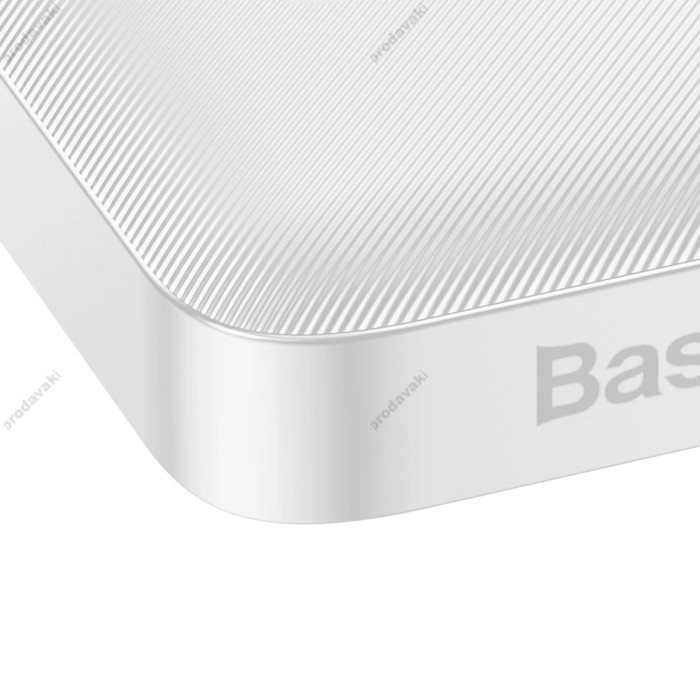 Повербанк портативний акумулятор Power bank Baseus Bipow Digital Display 20W 10000 mAh White PPBD050502