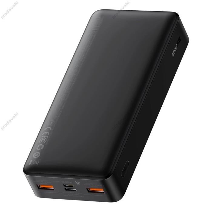Повербанк портативний акумулятор Power bank Baseus Bipow Digital Display 20W 20000 mAh Black PPBD050501