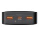 Повербанк портативний акумулятор Power bank Baseus Bipow Digital Display 20W 20000 mAh Black PPBD050501