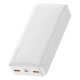 Повербанк портативний акумулятор Power bank Baseus Bipow Digital Display 20W 20000 mAh White PPBD050302