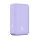 Повербанк портативний акумулятор Power bank Baseus Magnetic Mini Wireless 20W 20000 mAh Purple PPCX150005