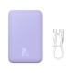 Повербанк портативний акумулятор Power bank Baseus Magnetic Mini Wireless 20W 20000 mAh Purple PPCX150005