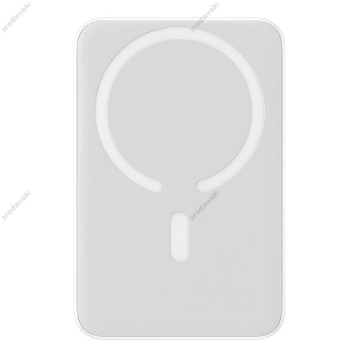 Повербанк портативний акумулятор Power bank Baseus Magnetic Mini MagSafe магнітний 20W 10000 mAh White PPCX070002