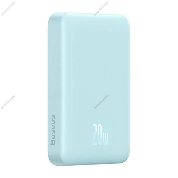 Повербанк портативний акумулятор Power bank Baseus Magnetic Mini MagSafe магнітний 20W 10000 mAh Blue PPCX110103