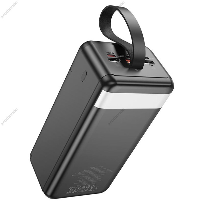 Повербанк портативний акумулятор Power bank Hoco J123C Element 22.5W+PD20W 60000 mAh Black