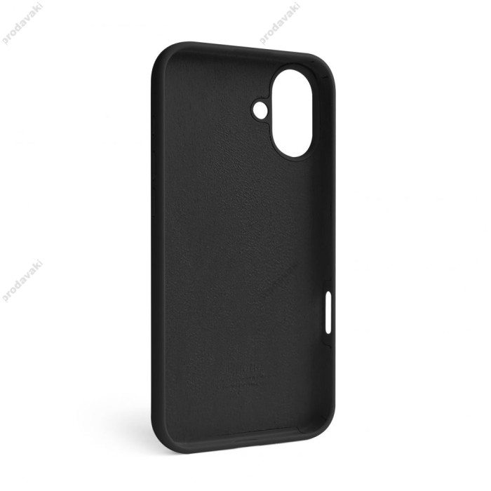 Чохол Silicone Case Full for iPhone 16 black