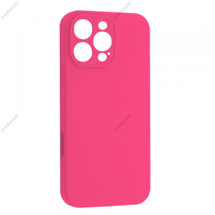 Чохол Silicone Case Full Camera для iPhone 16 Pro hot pink